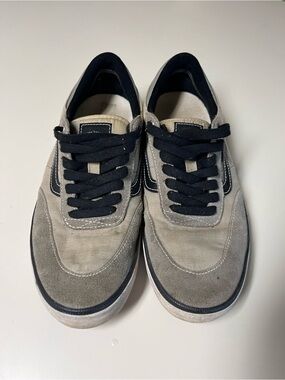 Vans Low-Top Lace-Up Sneakers in Gray and Black